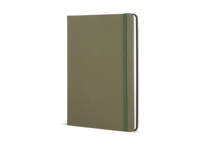 Carnet A5 personnalisé avec fermeture élastique Dried Green